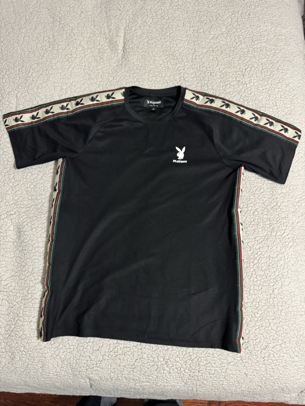 PLAYBOY Black Tee shirt jersey